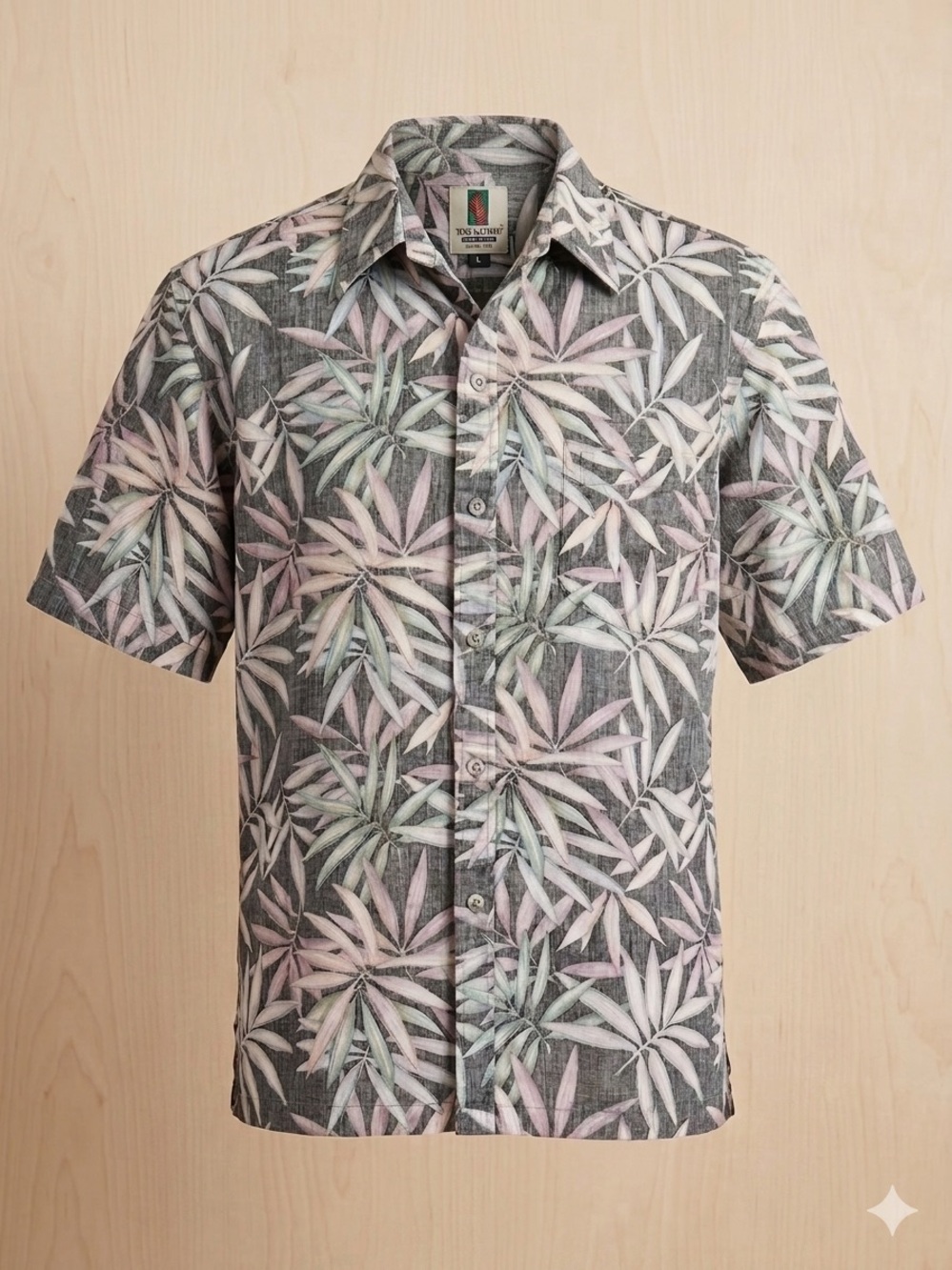Vintage Tori Richard Reverse Print Hawaiian Shirt Cotton size L
